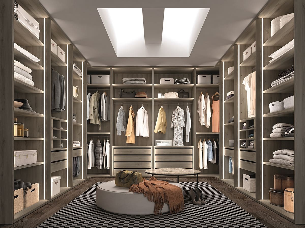 Diseño 3D de vestidor a medida
